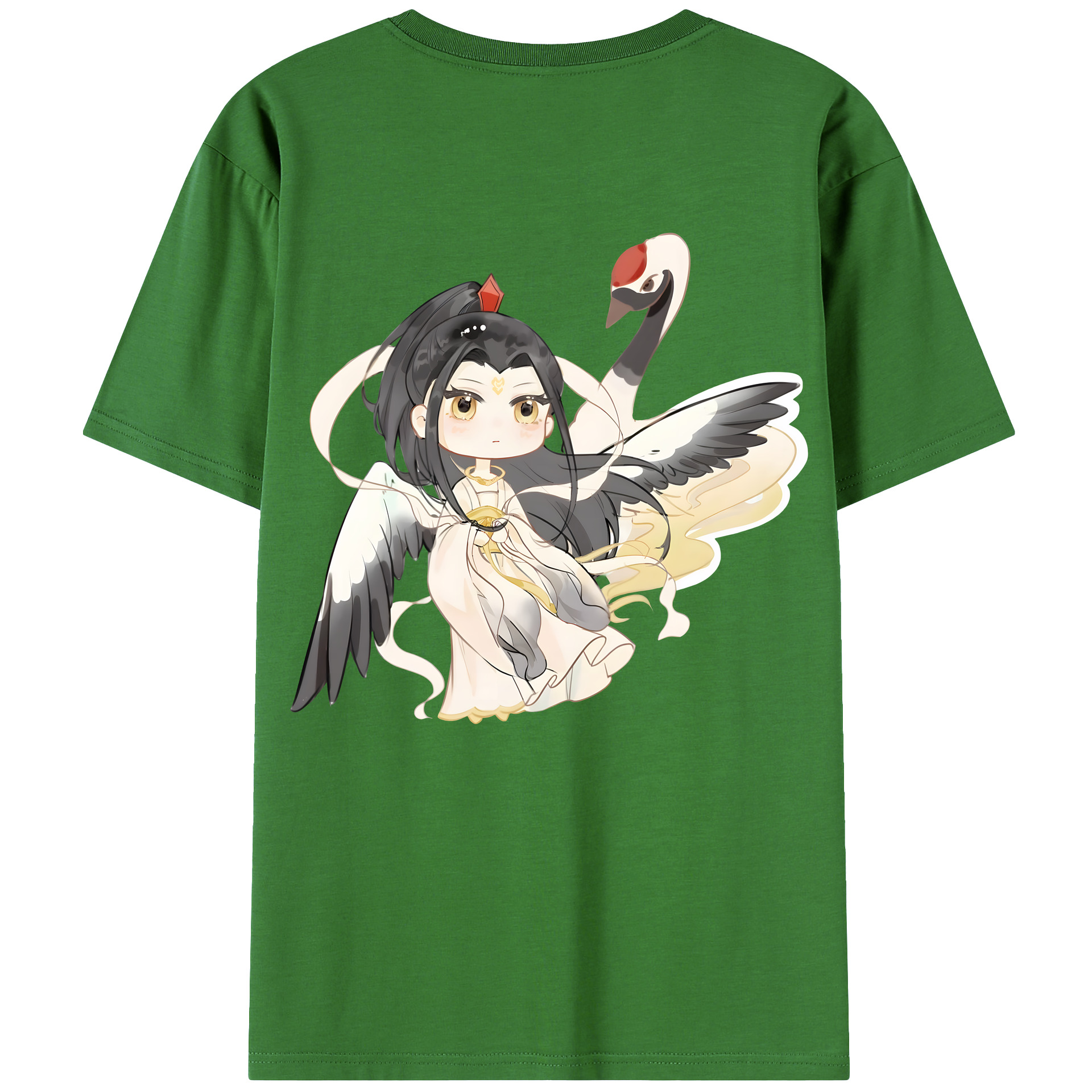 （画像用） Ne Zha 2 ナタ 魔童の大暴れ レディース半袖Tシャツ(バックプリント)
